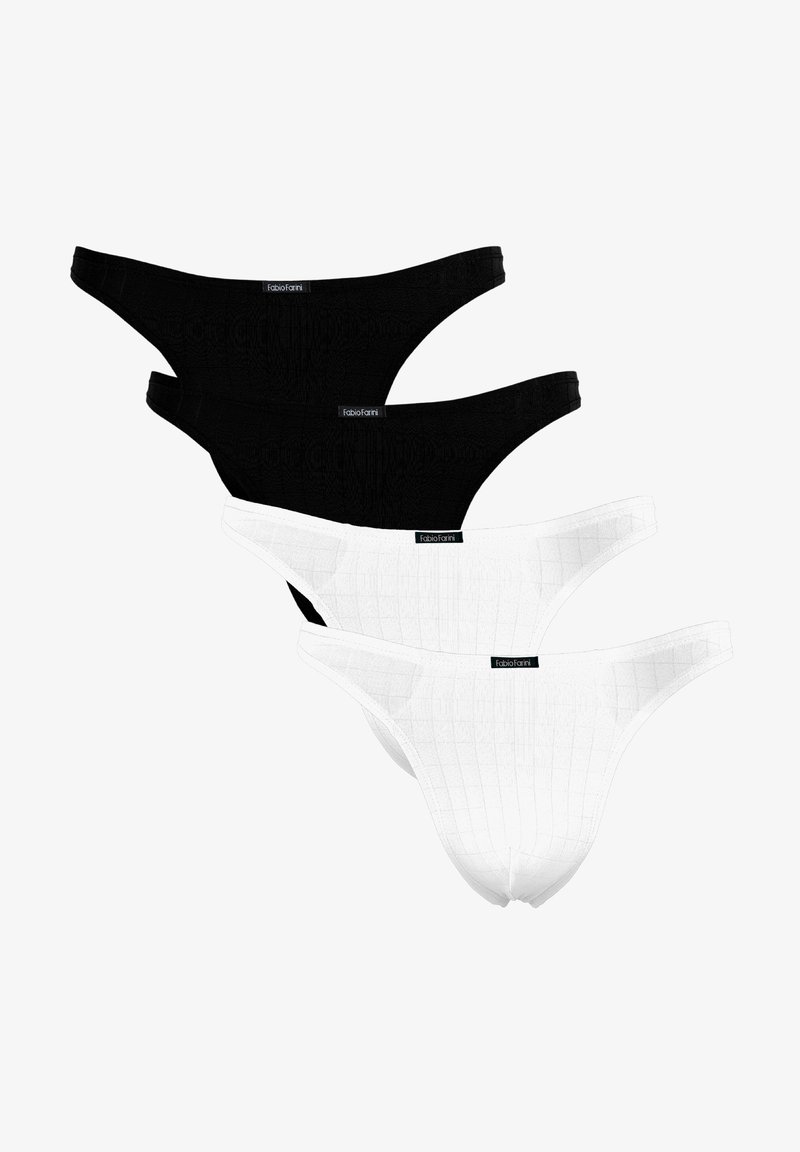 Fabio Farini 4ER PACK HERREN STRING TANGA ENG ANLIEGEND STRETCH - Slip ...