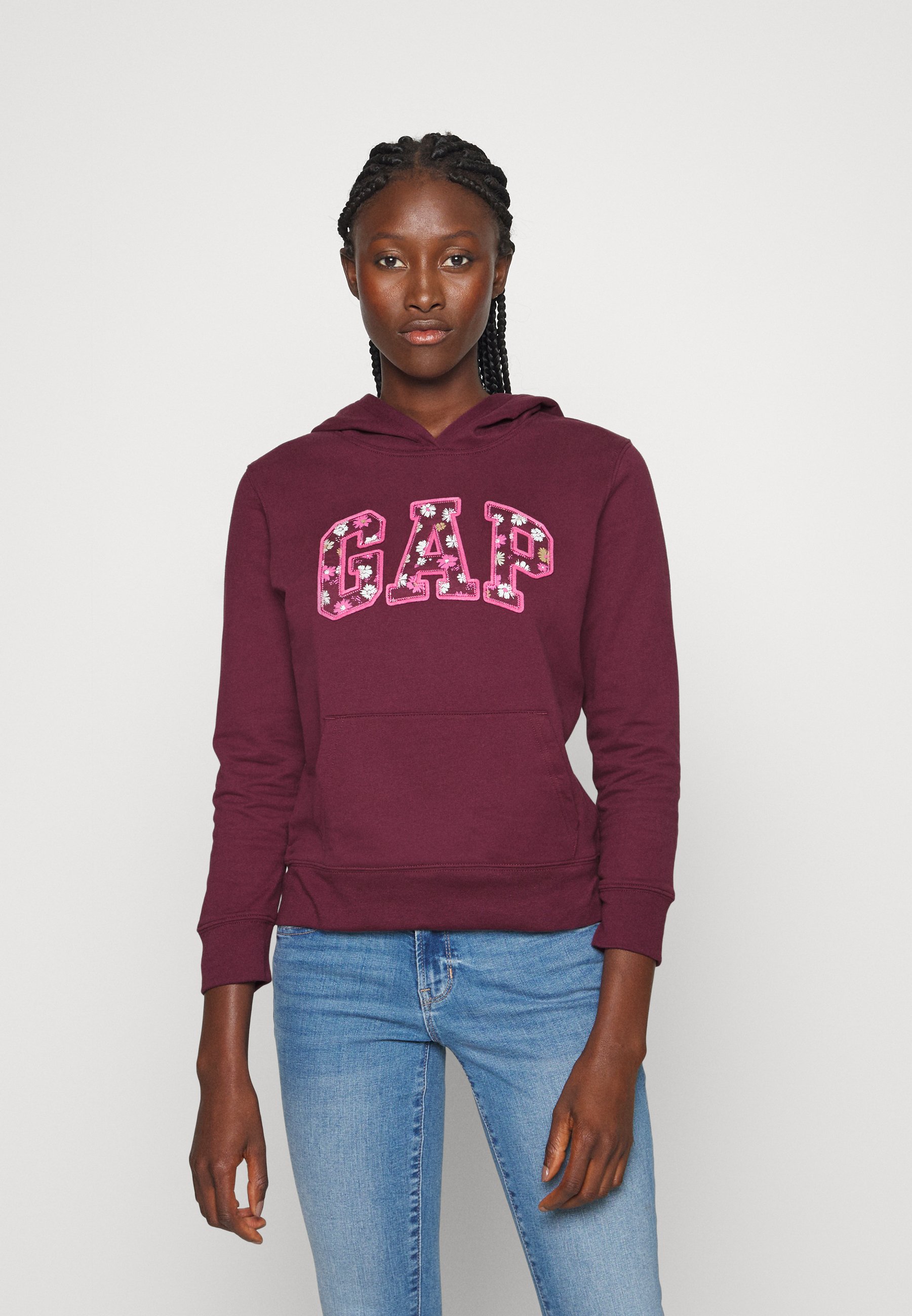 burgundy gap hoodie