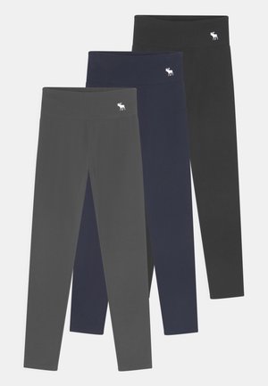3 PACK - Legging - black/navy/grey