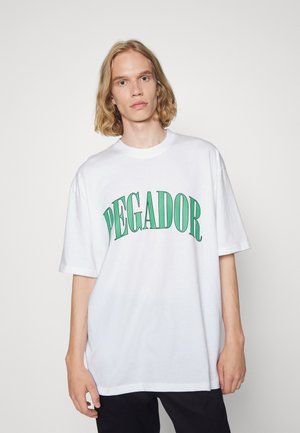CALI OVERSIZED TEE UNISEX - T-shirt imprimé - white/deep mint