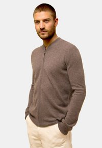 Just Cashmere Giubbotto Bomber - mottled taupe