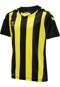 Hummel CORE  - T-shirt med print - black blazing yellow