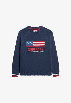 Superdry & Co AMERICANA CREW - Strickpullover - eclipse navy