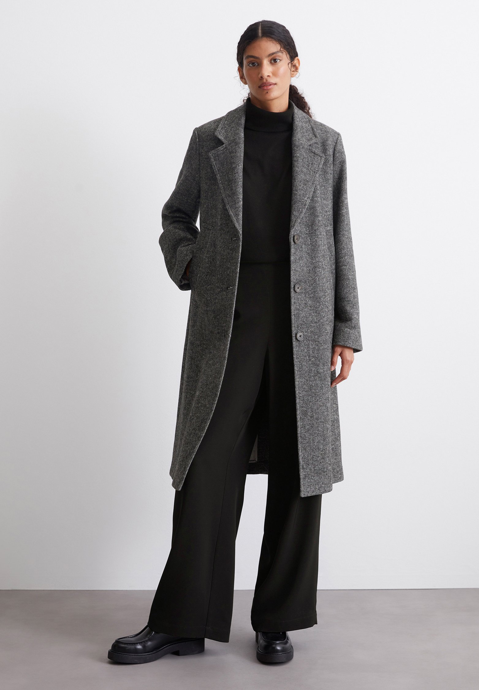 Marc O'Polo Classic coat - herringbone/multi-coloured - Zalando