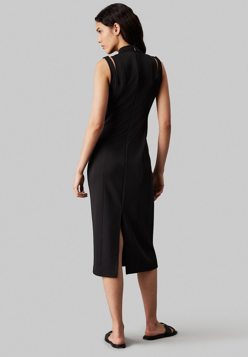 Calvin Klein TECHNICAL CUT OUT - Shift dress - ck black/black - Zalando.ie