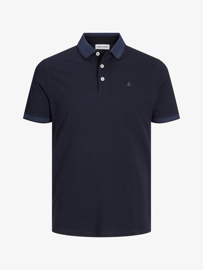 JJEPAULOS POLO SS NOOS - Polo - dark navy