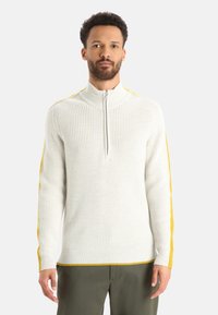 icebreaker MERINO LODGE HALF ZIP - Striktrøje - NATURAL