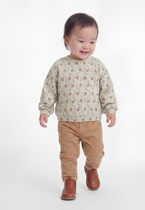 Wheat Sweatshirt - slightly green flowers