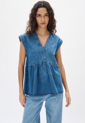 DACEY - Blouse - washed denim