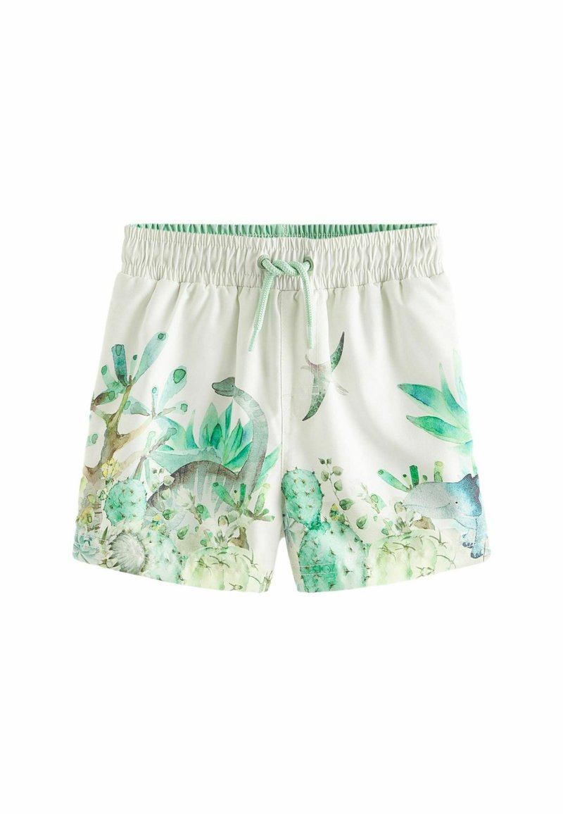 Next PRINTED REGULAR FIT  - Badeshorts - white green