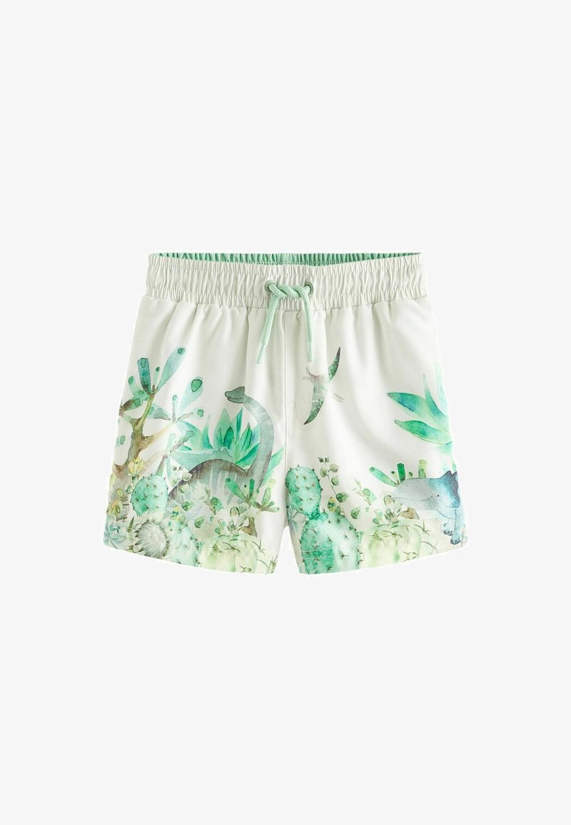 Next PRINTED REGULAR FIT  - Badeshorts - white green