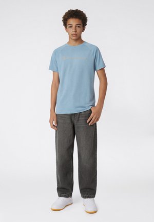 Champion, CHAMPION SHORT SLEEVE T-SHIRT C-TECH - T-shirt print - light blue