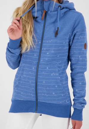 Mikina na zip - light blue