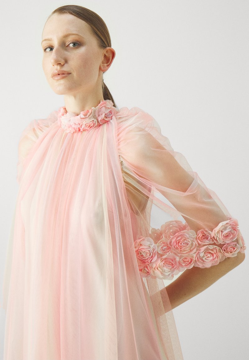 softest silk layered dresses uk Italian Silk Cotton Maxi Dress UK