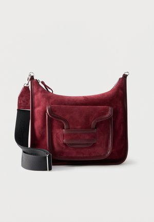 ALPHA - Cross body bag - carmine/burgundy