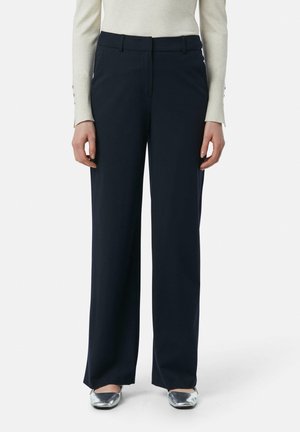 MARLENE  IM RELAXED FIT UND GÜRTELSCHLAUFEN - Broek - navy