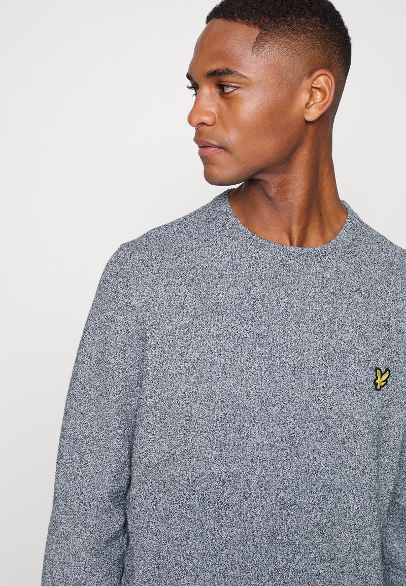Lyle & Scott JUMPER - Camisola - dark navy/white