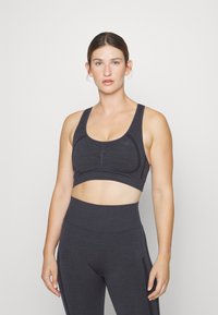 ICANIWILL RUSH SEAMLESS BRA - Vidēja atbalsta sporta krūšturis - graphite