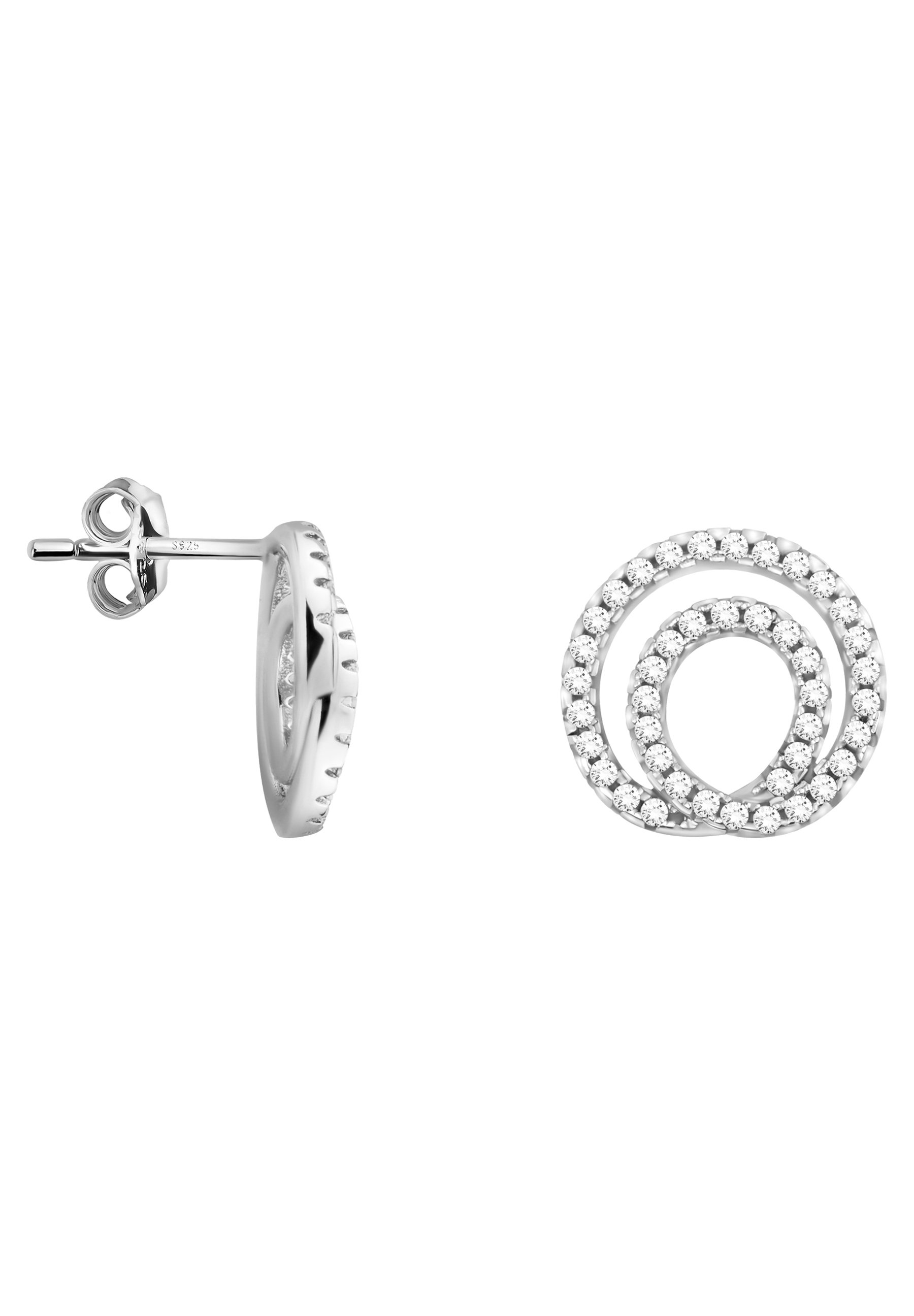 Orecchini In Argento Sterling Con Bandiera Tedesca - 7 Mm, Colori Nero Rosso Oro, Chiusura A Pressione