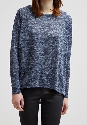 Pullover - mottled dark blue