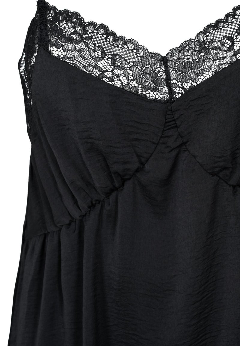 Damen Nachthemden | Devoted By Zizzi MIT SPITZE UND SCHLITZ Nachthemd black/schwarz - SV22889 Damen Nachthemden | Devoted By Zizzi MIT SPITZE UND SCHLITZ Nachthemd black/schwarz - SV22889