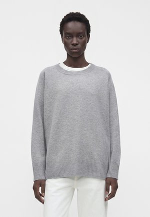 CLOSED, CREWNECK LONG SLEEVE - Strickpullover - light grey melange