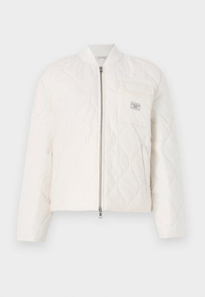 Guess Jeans QUILTED PUFFER JACKET - Bomber tipa jaka - pristine white