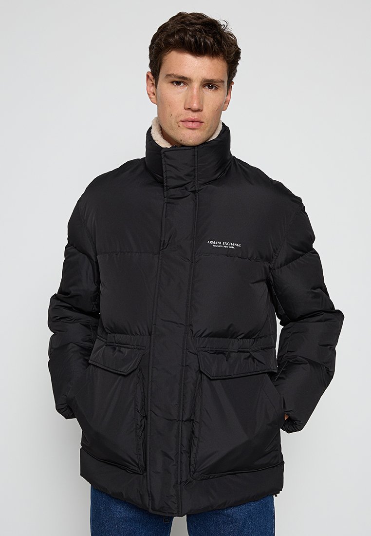 Armani Exchange Gewatteerde jas zwart