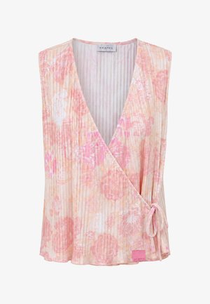OH APRIL, SOLIN PLISSEE TOP - Top - soft floral