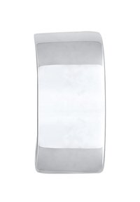 KUZZOI BOLD BASIC CUFF - Pojedinačna naušnica - silberfarben