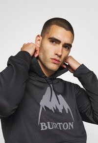 Burton MENS OAK HOODIE - Džemperis ar kapuci - true black heather