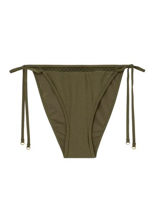 Reiss, REGULAR FIT - HENNEL SHIMMER SIDE-TIE BIKINI BOTTOMS - Bikini-Hose - khaki green