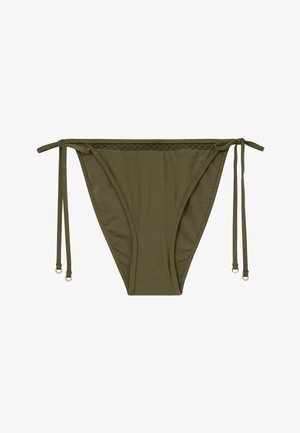 Reiss, REGULAR FIT - HENNEL SHIMMER SIDE-TIE BIKINI BOTTOMS - Bikini-Hose - khaki green