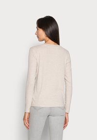 TOM TAILOR V-NECK - Camisola de manga comprida - cold beige melange