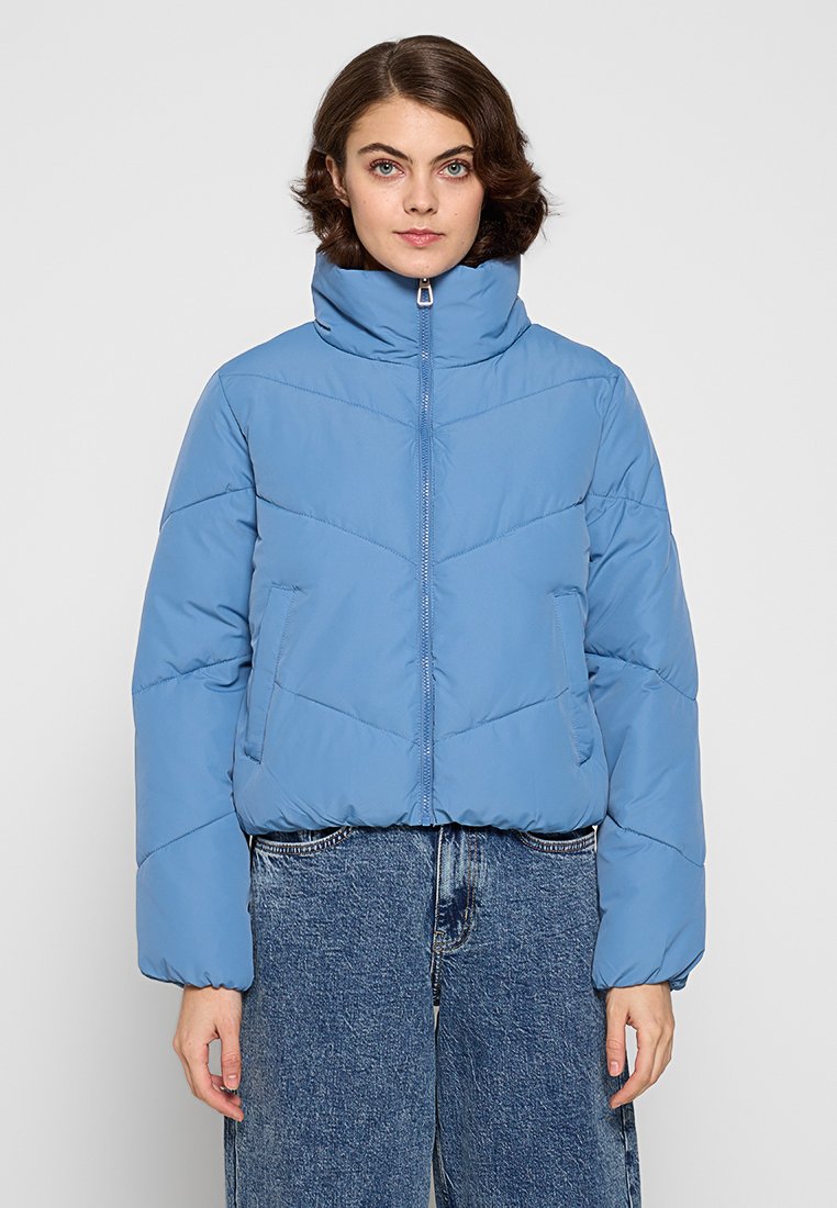 Only Winterjas blauw