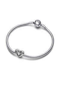 Pandora RADIANT HEART FLOATING - Charm - sterling silver