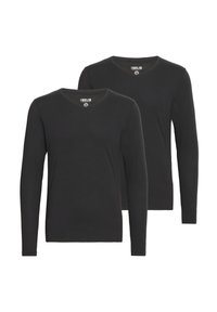 SDBASIL 2 PACK - Maglietta a manica lunga - black