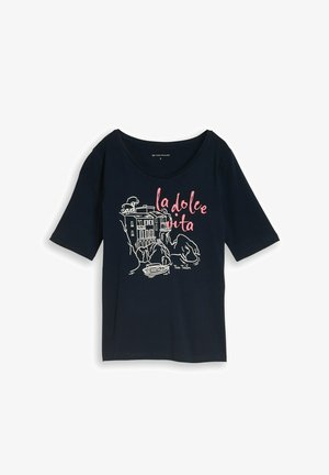 TOM TAILOR, T-SHIRT CREW NECK WITH PRINT - T-Shirt print - lunar eclipse