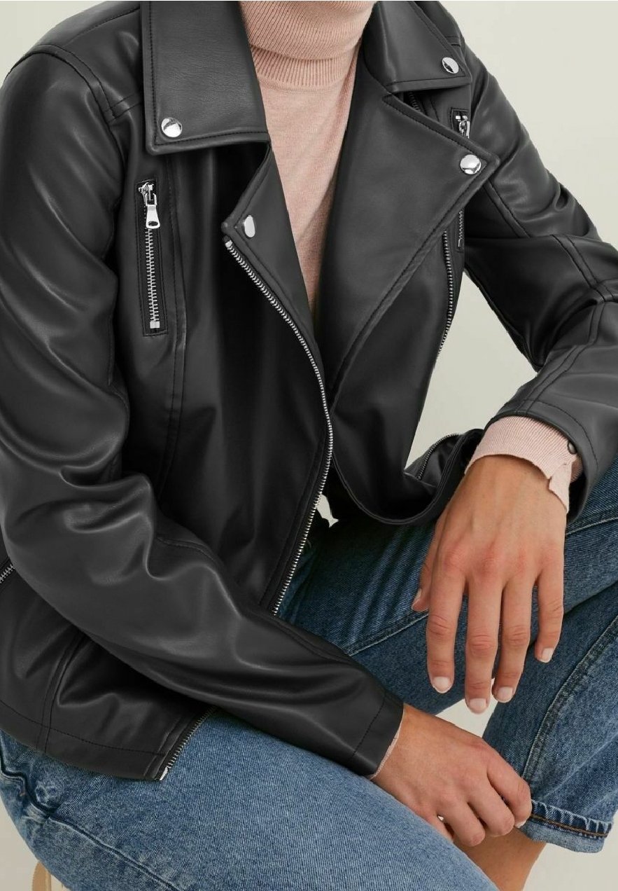 C&A Veste en similicuir - dark blue/bleu marine - (Seconde main
