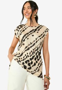 REGULAR FIT LIGHTWEIGHT SHORT SLEEVE - Blúzka - monochrome