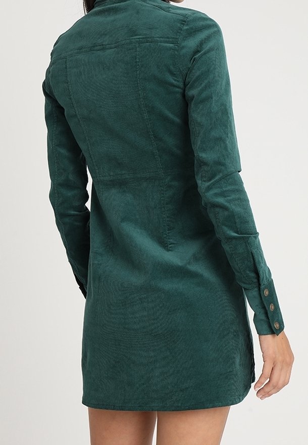 Free People Shirt dress - dark green - (Pre-owned) - Zalando.ie