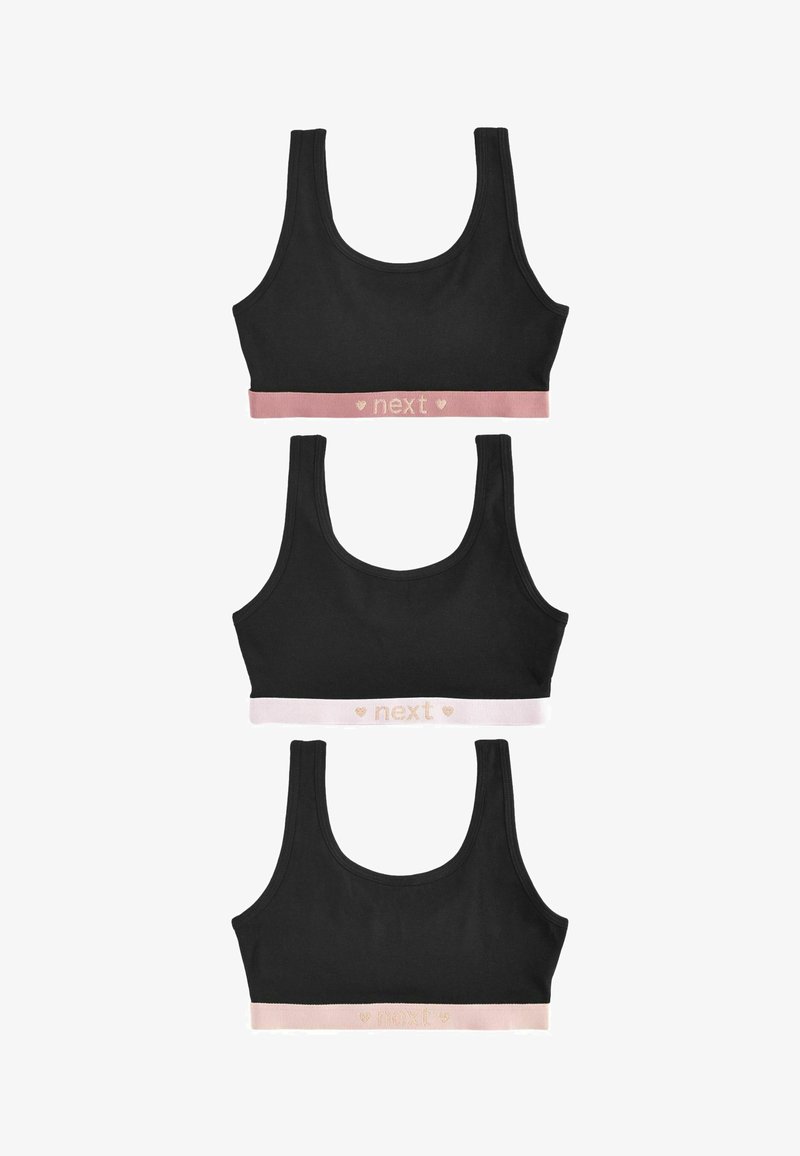 Next SPARKLE ELASTIC 3 PACK - Reggiseno - black