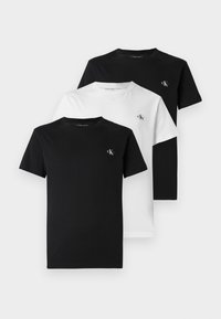 MONOLOGO 3 PACK - Lihtne T-särk - bright white/black/night sky