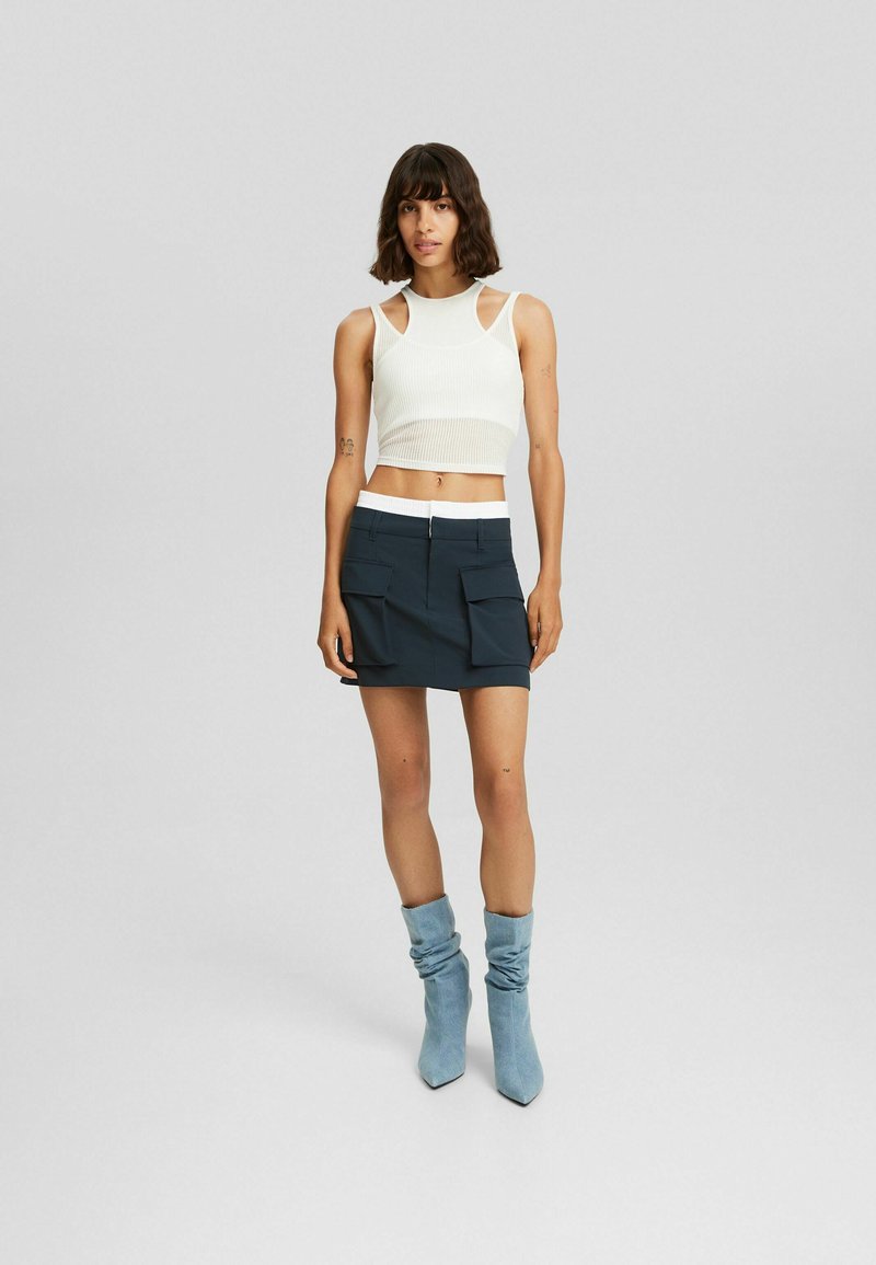 Bershka Minirok koningsblauw Bershka Minirok koningsblauw