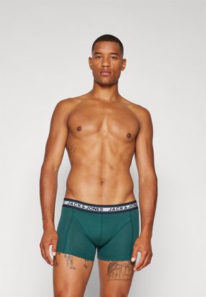JACOLIVER SOLID TRUNKS 3 PACK - Trunks - sea moss/navy blazer/light grey melange