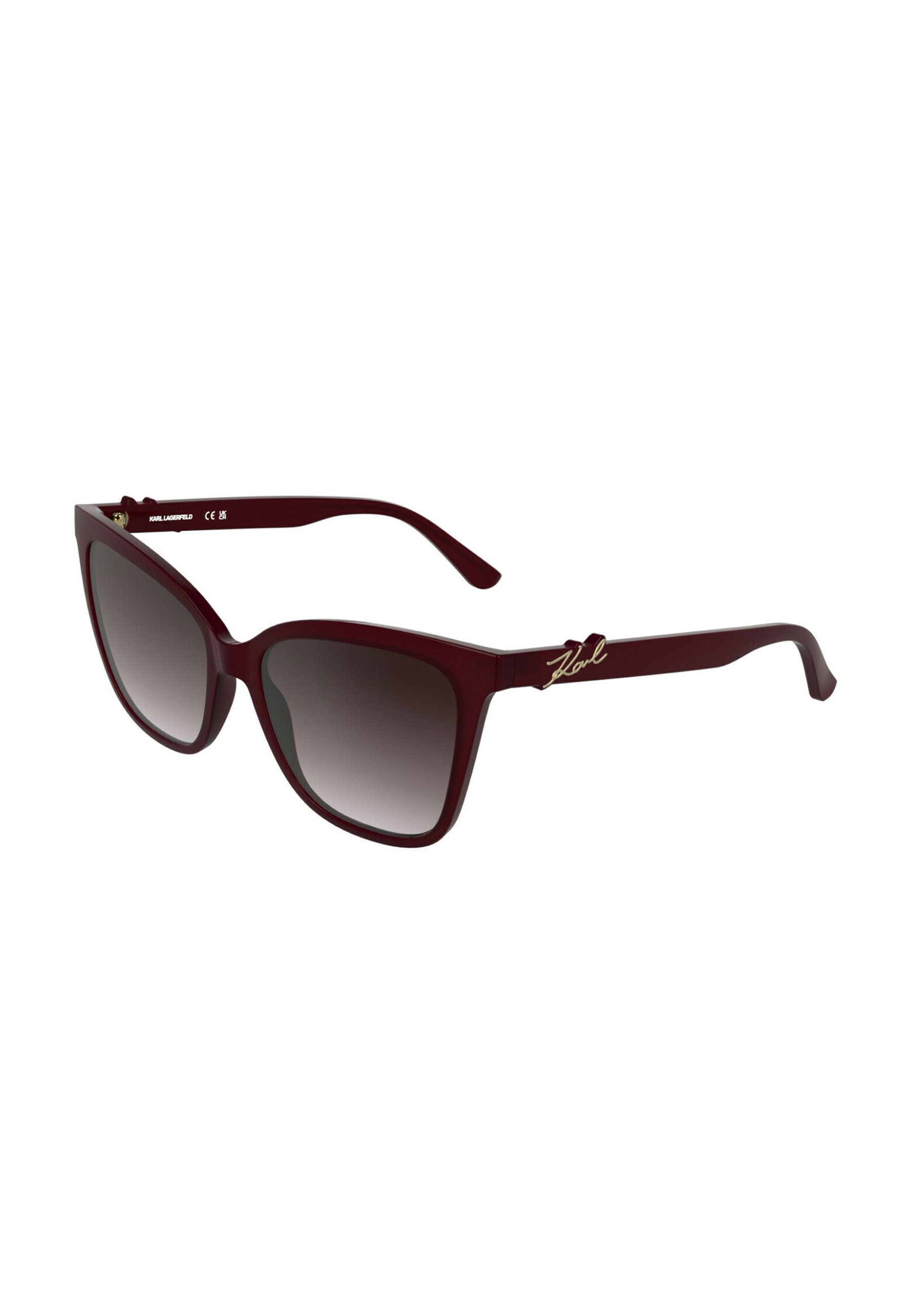 Karl Lagerfeld Women\'s Shield Sunglasses — Burgundy Fade Lens Women main image 2