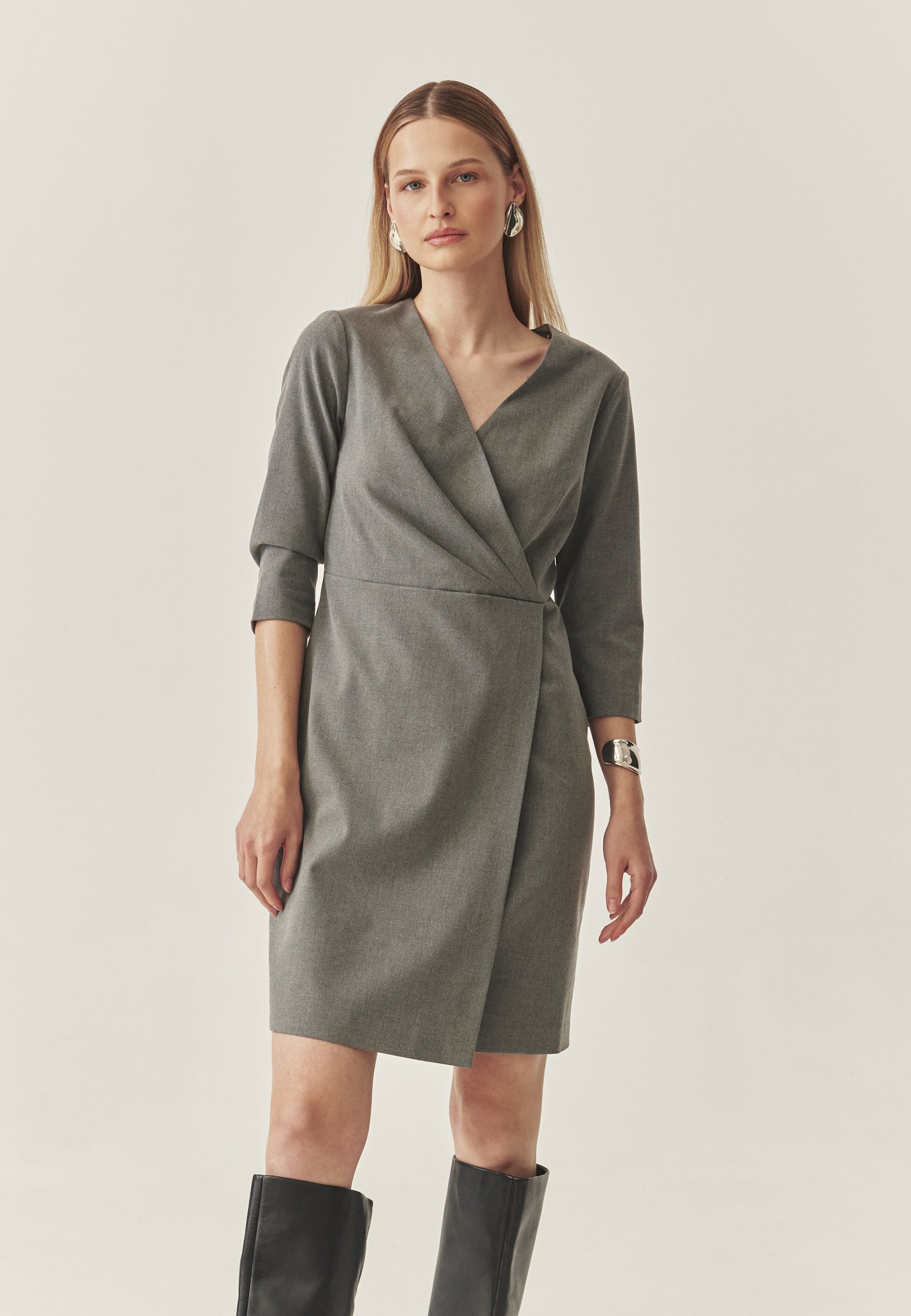 grey bodycon dress outfit Blair Dress