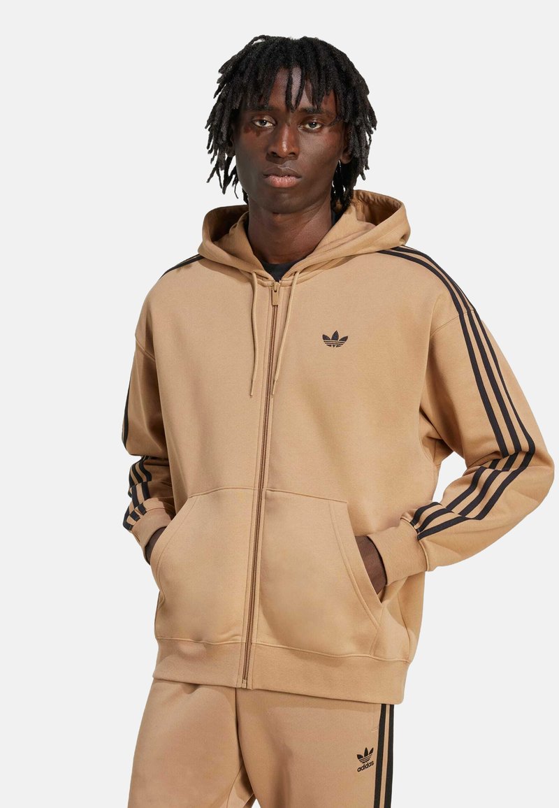 adidas Originals - FULL-ZIP  - Zip-up sweatshirt - cardboard black, Enlarge