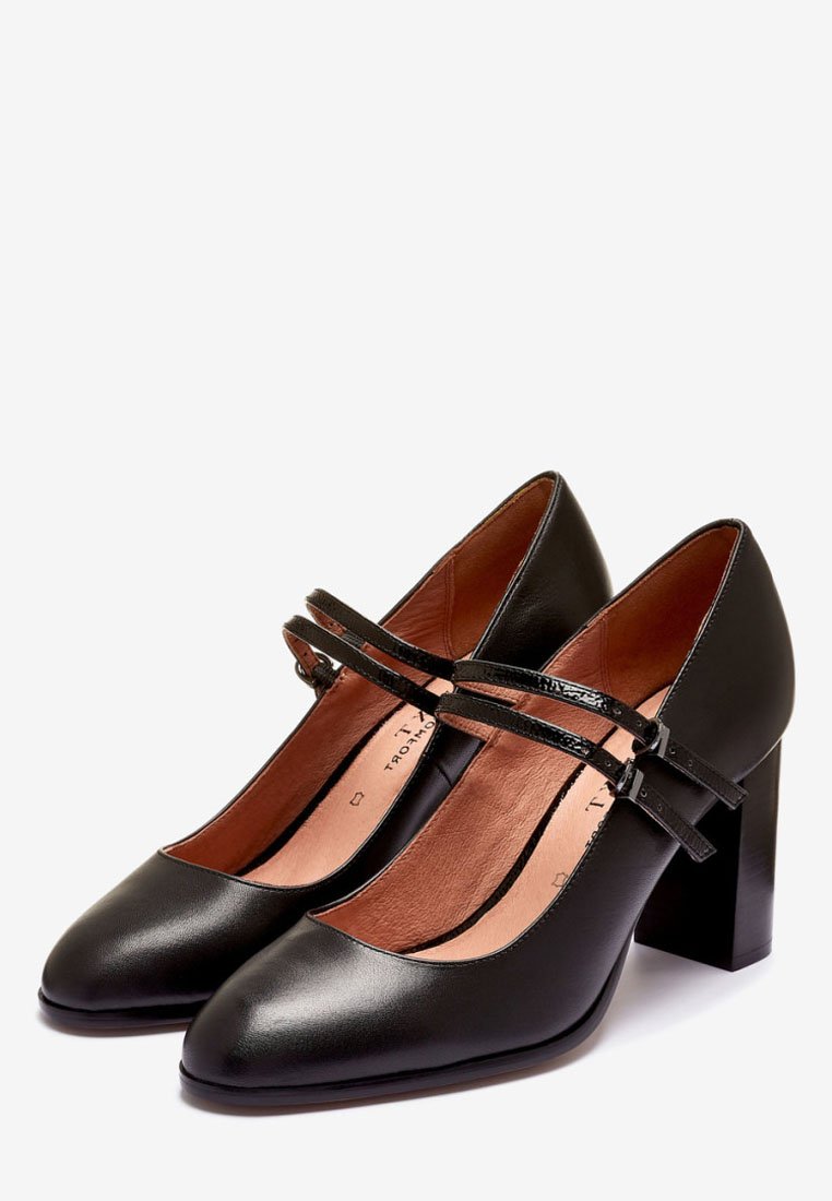 Next BLACK LEATHER DOUBLE STRAP MARY JANE SHOES - Decolleté - black/nero -  Zalando.it