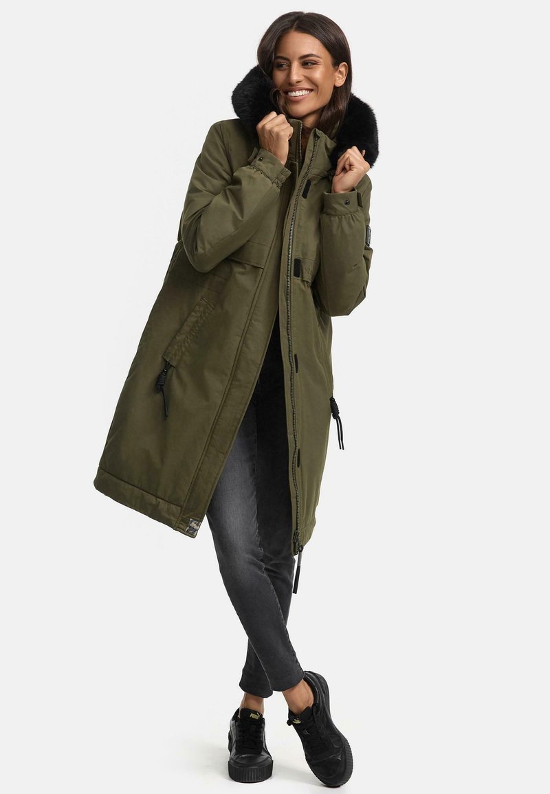 Navahoo Damen Winter Jacke Stepp Parka Mantel Teddyfell Warm Gefüttert La Viva E - Foto 8